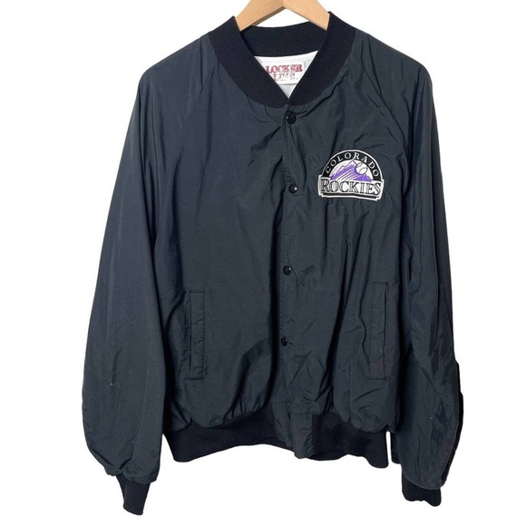 Locker Line Vintage Colorado Rockies Fleece Lined Bomber Jacket, XL - Picture 1 of 6